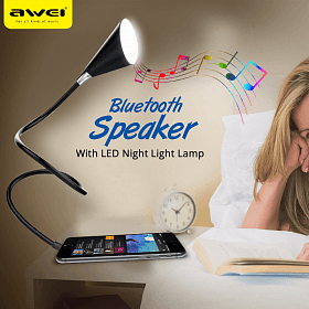 Φορητό LED USB Φωτιστικό & Bluetooth Ηχειάκι με Εύκαμπτο Βραχίονα AWEI - Lighting Speaker L10 